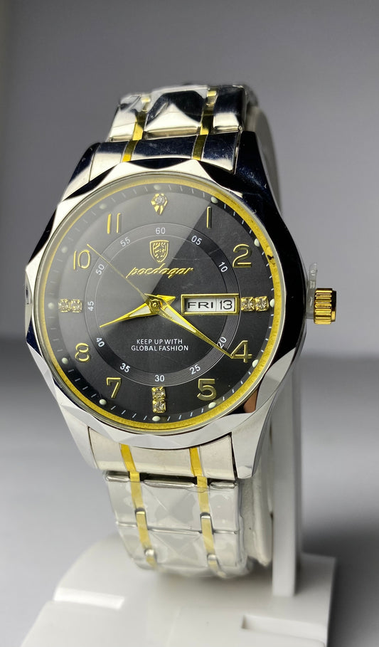 POEDAGAR Men’s Luxury Stainless Steel Chronograph Watch