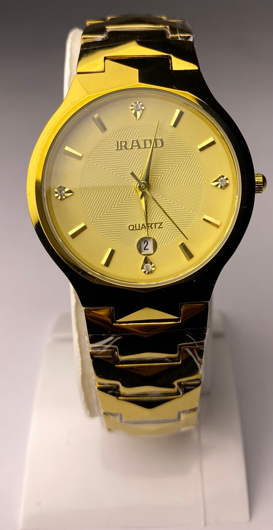 Noir Nest Men’s Luxury Golden Stainless Steel Watch