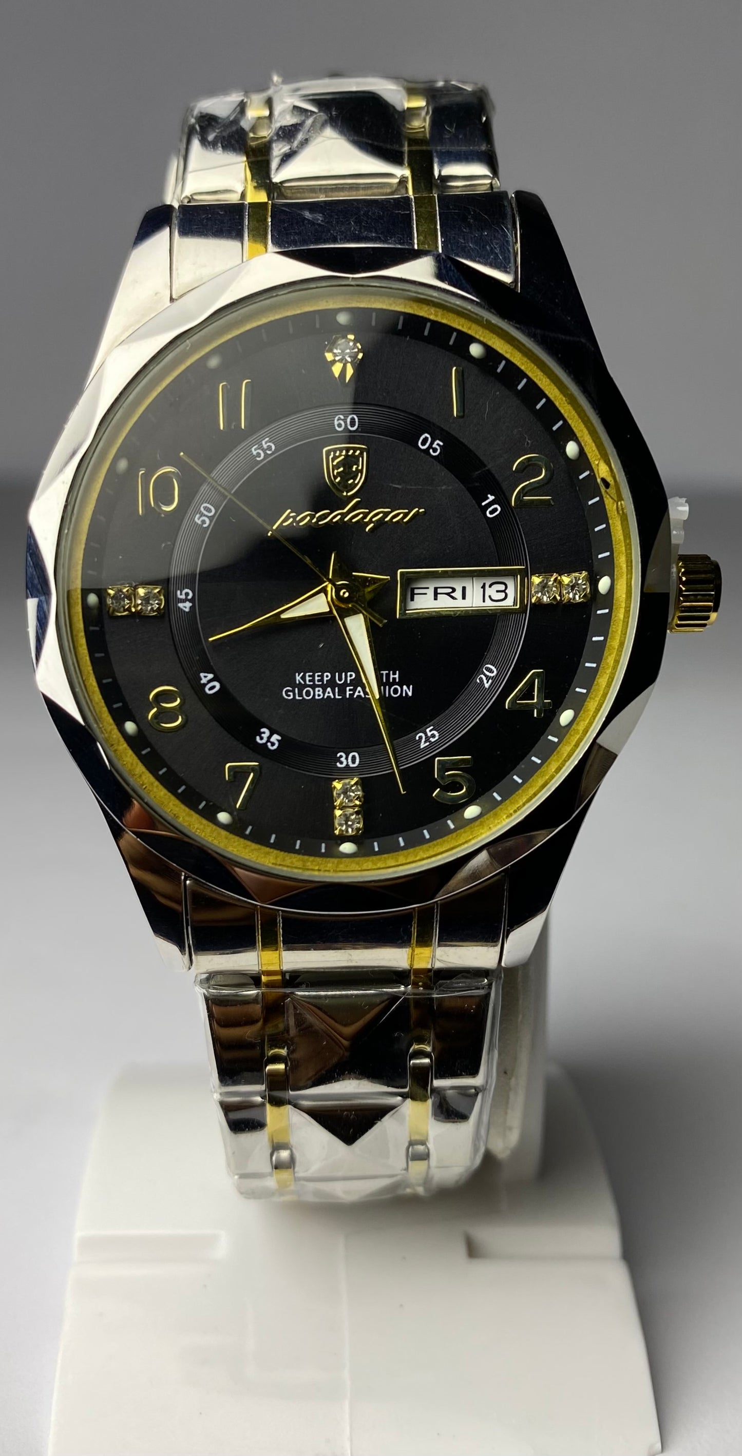 POEDAGAR Men’s Luxury Stainless Steel Chronograph Watch