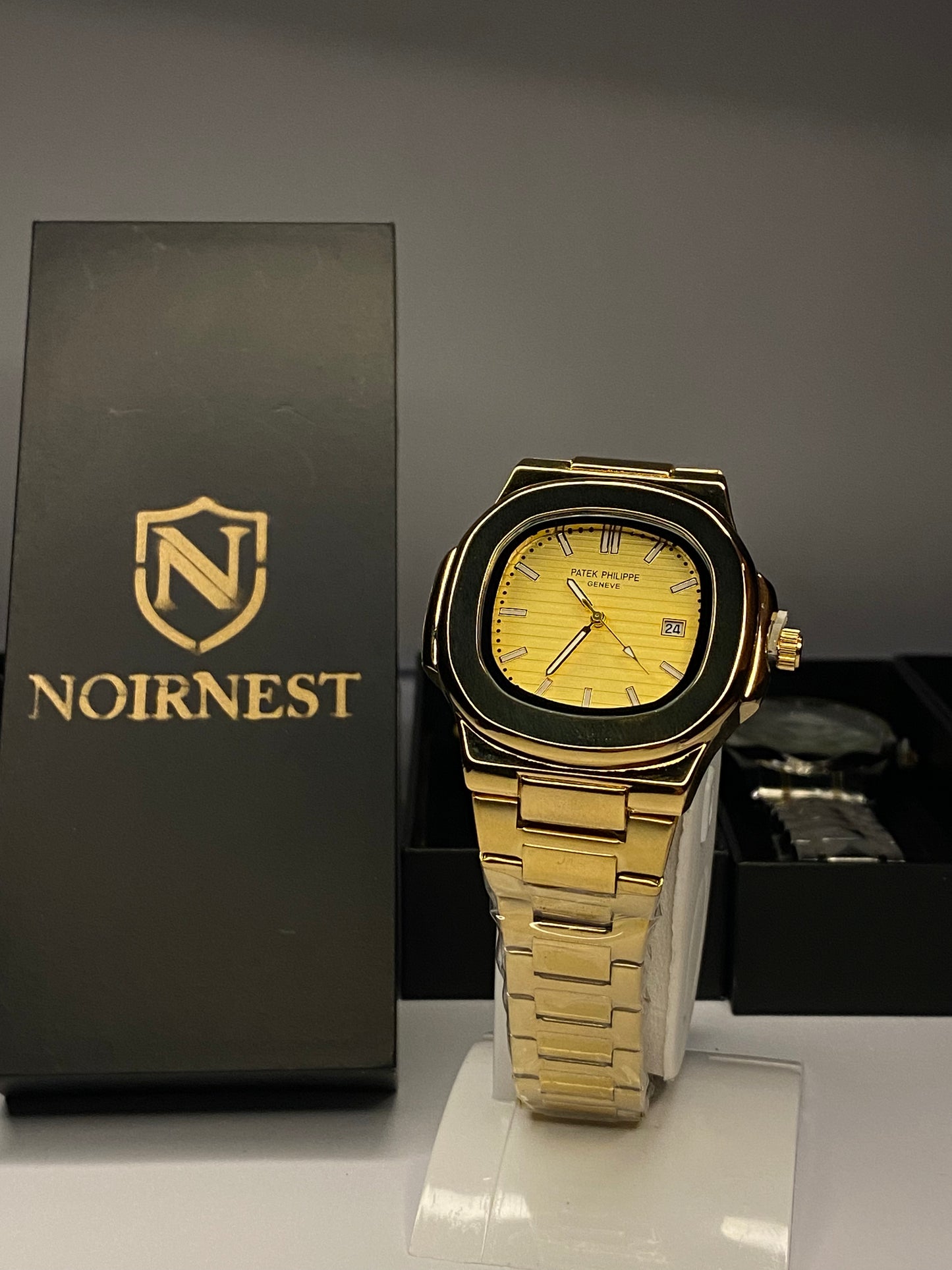 Mens Branded Watch Full Golden - Stainless Steel