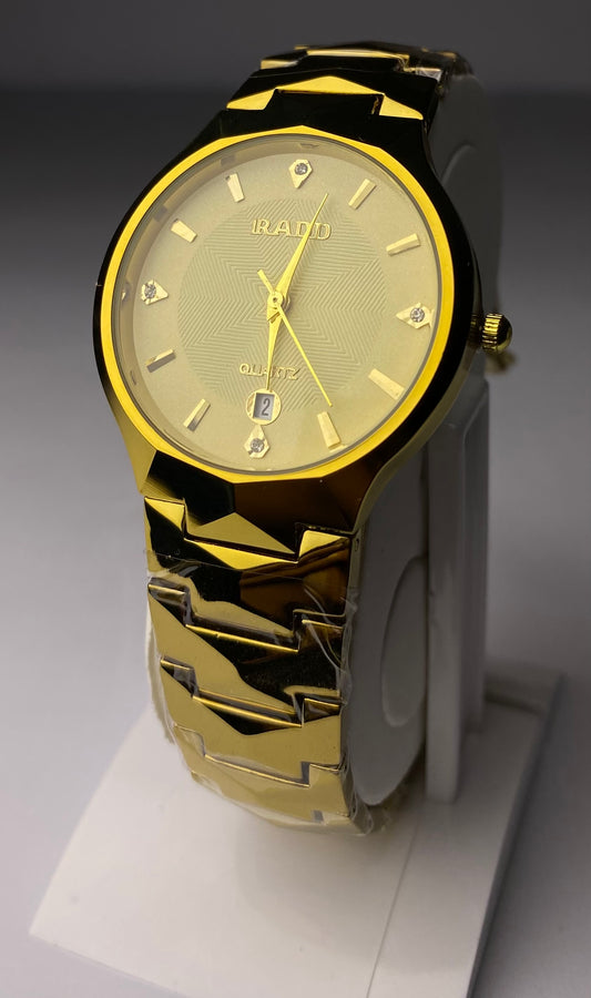 Noir Nest Men’s Luxury Golden Stainless Steel Watch